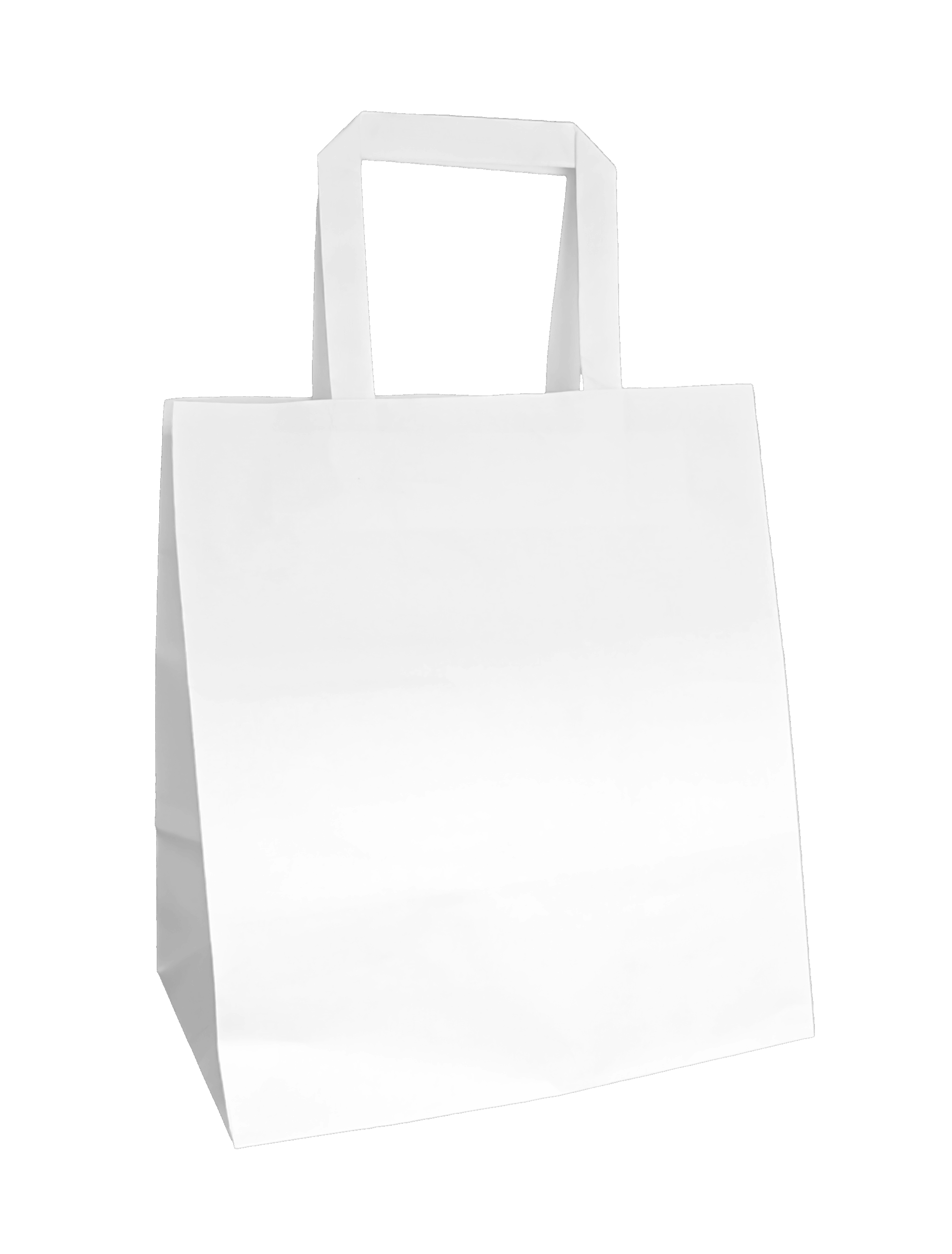 Sacchetti Asporto Di Carta Bianca 24X22+17.50 cm